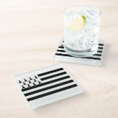 Patriottisch Brittany Flag Glass Onderzetter Glazen Onderzetter (Schuin)