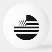 Patriottisch Brittany Flag Ping Ball (Voorkant)