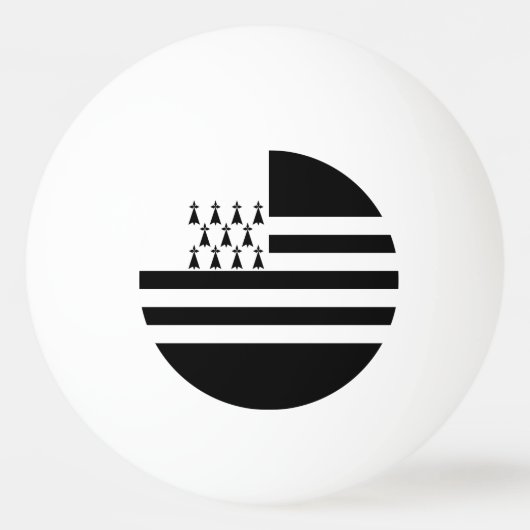 Patriottisch Brittany Flag Ping Ball (Voorkant)