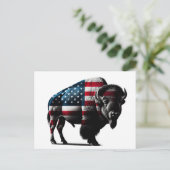 Patriottisch Buffalo Amerikaans Briefkaart (Staand voorkant)