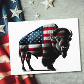 Patriottisch Buffalo Amerikaans Briefkaart