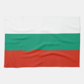 Patriottisch Bulgaarse vlag Kitchen Towel Theedoek (Horizontaal)