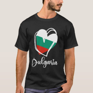 Patriottisch Bulgarije Schattig Hart Bulgaarse Vla T-shirt