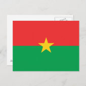 Patriottisch Burkina Faso-Briefkaart Briefkaart (Voorkant / Achterkant)