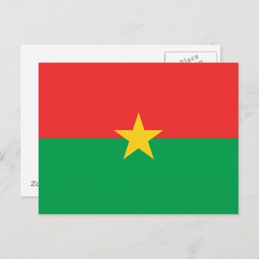 Patriottisch Burkina Faso-Briefkaart Briefkaart (Voorkant / Achterkant)