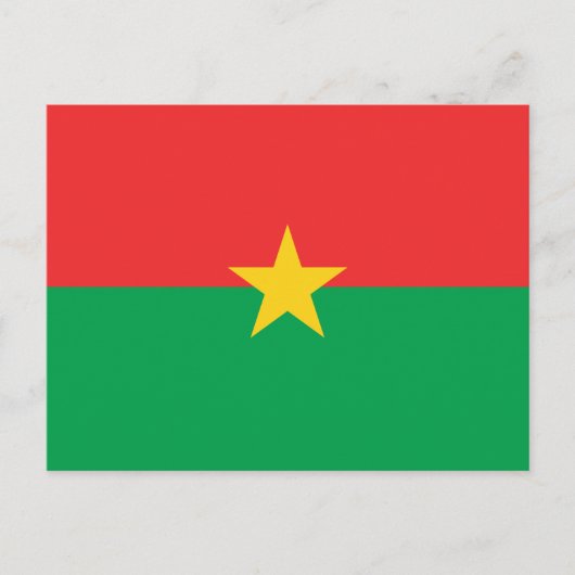 Patriottisch Burkina Faso-Briefkaart Briefkaart (Voorkant)