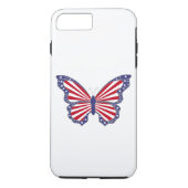 Patriottisch Butterfly iPhone 7 Hoesje (Achterkant)