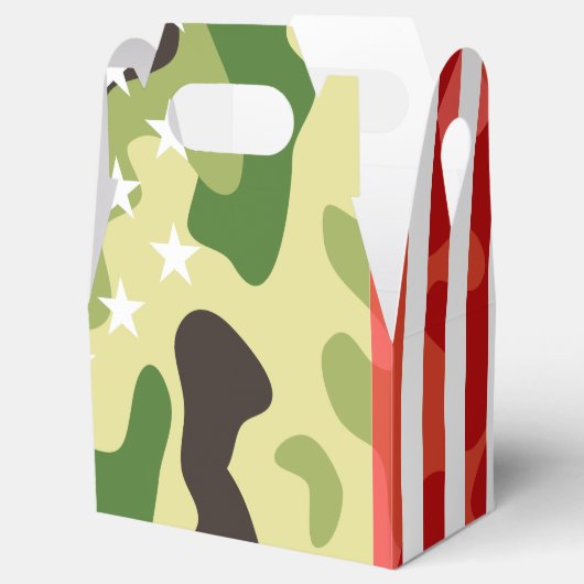Patriottisch camouflage bedankdoosjes (Geopend)