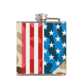 Patriottisch camouflage heupfles (Achterkant)