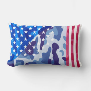 Patriottisch camouflage kussen