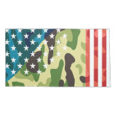 Patriottisch camouflage kussensloop (Achterkant)