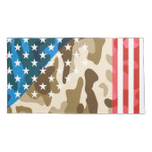 Patriottisch camouflage kussensloop (Achterkant)