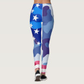 Patriottisch camouflage leggings (Achterkant)