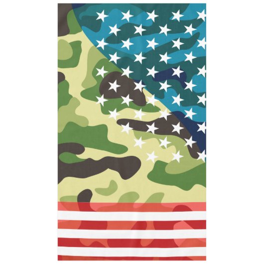 Patriottisch camouflage tafelkleed (Voorkant)