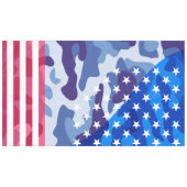 Patriottisch camouflage tafelkleed (Voorkant (Horizontaal))