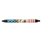 Patriottisch camouflage zwarte inkt pen (Voorkant)