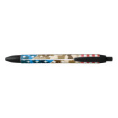 Patriottisch camouflage zwarte inkt pen (Achterkant)