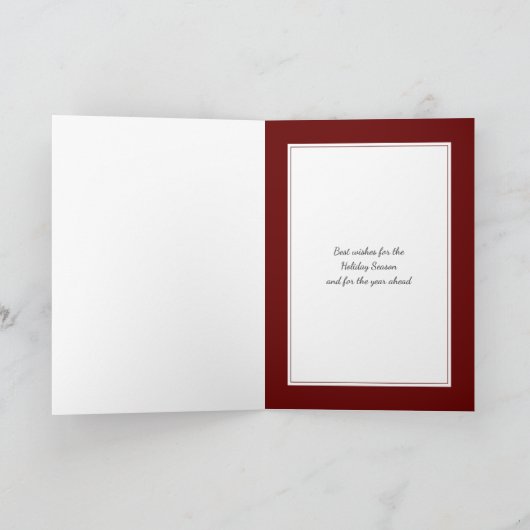 patriottisch | CANADA | Kerstpudding Feestdagen Kaart (Binnen)