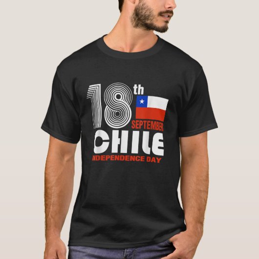 Patriottisch Chili Pride Onafhankelijkheid 18 sept T-shirt (Voorkant)