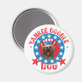 Patriottisch Chocolade Lab Magneet (Voorkant / Achterkant)