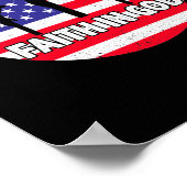 Patriottisch Christelijk geloof in godheart VS-vla Poster (Hoek)