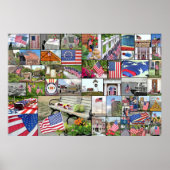 Patriottisch collage poster 36 x 24 (Voorkant)