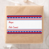 Patriottisch conservenlabel etiket (Insitu)