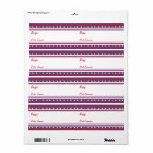 Patriottisch conservenlabel etiket (Full Sheet)