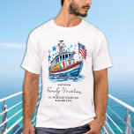 Patriottisch cruiseschip Gepersonaliseerde familie T-shirt<br><div class="desc">Patriottische Cruise vakantie T-shirt! De perfecte aanvulling op de zomervakantie garderobe van uw familie! Gemaakt van hoogwaardige materialen, beschikt dit shirt over een levendig cruiseschip met een Amerikaans vlagontwerp dat perfect is voor elke boot- of scheepsuitstap. Het voegt niet alleen een vleugje patriottisme toe aan je reis, maar het dient...</div>