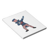 Patriottisch Dabbing Karakter Vintage Vector Ontwe Notitieblok (Schuin)