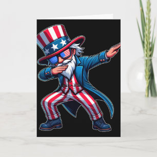 Patriottisch Dabende Oom Sam Usa 4 Juli Heren B Kaart