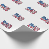 Patriottisch DAD Vector T-shirt Ontwerp_1 Cadeaupapier (Hoek)