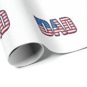 Patriottisch DAD Vector T-shirt Ontwerp_1 Cadeaupapier (Rol Hoek)