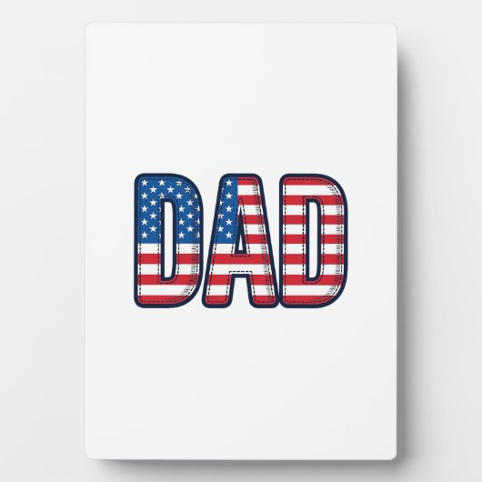 Patriottisch DAD Vector T-shirt Ontwerp_1 Fotoplaat (voorkant)