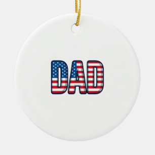 Patriottisch DAD Vector T-shirt Ontwerp_1 Keramisch Ornament