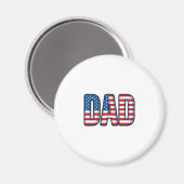 Patriottisch DAD Vector T-shirt Ontwerp_1 Magneet (Voorkant / Achterkant)