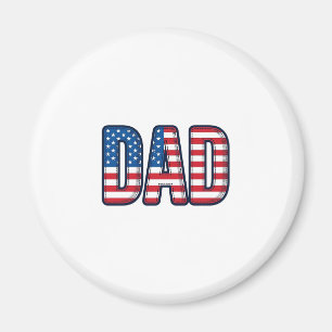 Patriottisch DAD Vector T-shirt Ontwerp_1 Magneet