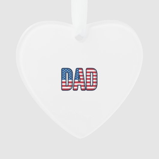 Patriottisch DAD Vector T-shirt Ontwerp_1 Ornament (voorkant)