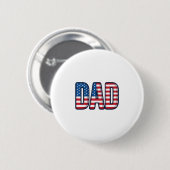 Patriottisch DAD Vector T-shirt Ontwerp_1 Ronde Button 5,7 Cm (Voorkant /achterkant)