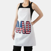 Patriottisch DAD Vector T-shirt Ontwerp_1 Schort (Insitu)