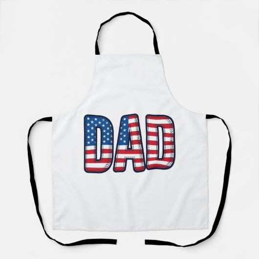 Patriottisch DAD Vector T-shirt Ontwerp_1 Schort (Voorkant)