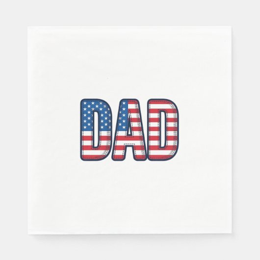 Patriottisch DAD Vector T-shirt Ontwerp_1 Servet (Voorkant)