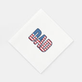 Patriottisch DAD Vector T-shirt Ontwerp_1 Servet (Hoek)