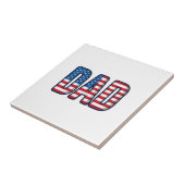 Patriottisch DAD Vector T-shirt ontwerp_1 Tegeltje (Zijkant)
