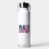 Patriottisch DAD Vector T-shirt Ontwerp_1 Waterfles (Voorkant)