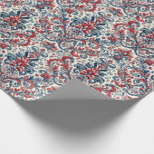 patriottisch damast-inpakpapier cadeaupapier (Hoek)
