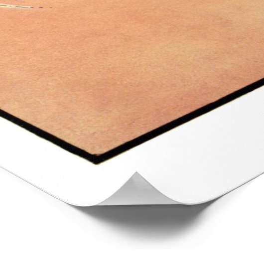  Patriottisch, dame, Eagle met Amerikaanse vlag Poster (Hoek)