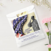 Patriottisch dank je VETERANDAG Bedankzakje (Gezegeld)