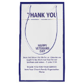 Patriottisch dank je VETERANDAG Klein Cadeauzakje (Voorkant)