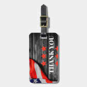 Patriottisch Dank u Bagagelabel (Voorkant verticaal)